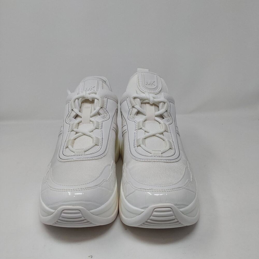 Michael Kors Olympia Trainer Optic White Chunky Sneakers Womens 10 49F4OLFS1D - Picture 2 of 16